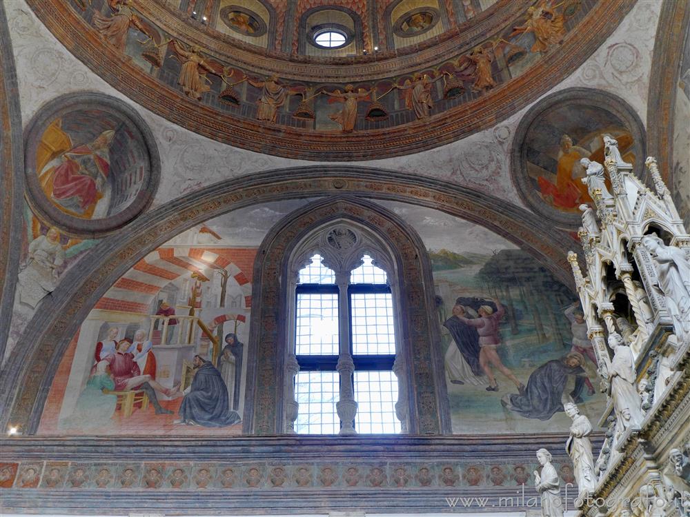 Milano - Lunetta della parete interna orientale della Cappella Portinari
